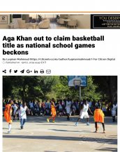 AKA Mombasa's boys' basketball team is mentioned in Citizen TV in preparation for the national games. AKA Mombasa's boys' basketball team is mentioned in Citizen TV in preparation for the national games.