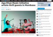Aga Khan Music Initiative Artists Thrill Guests in Mombasa Aga Khan Music Initiative Artists Thrill Guests in Mombasa
