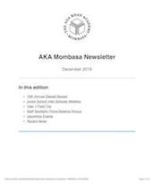 Aga Khan Academy Mombasa Newsletter December 2019 Aga Khan Academy Mombasa Newsletter December 2019