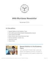 AKA Mombasa Newsletter November 2019 AKA Mombasa Newsletter November 2019