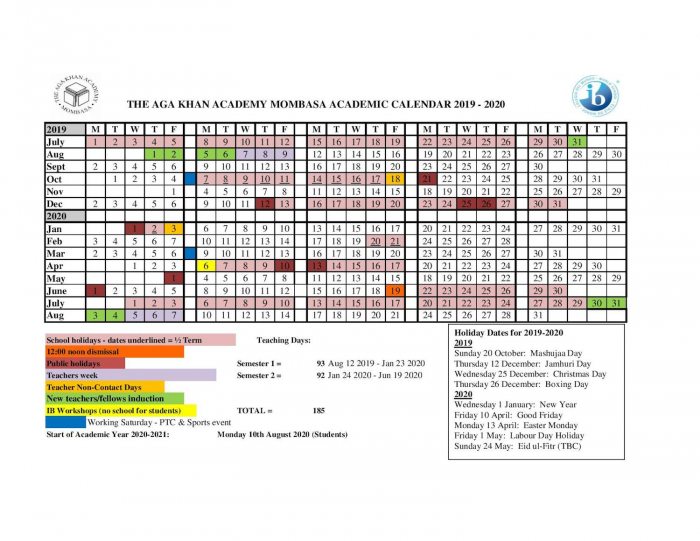 csun academic calendar 2021 2019 2020 Academic Calendar Aga Khan Academies csun academic calendar 2021