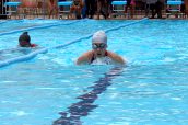 Student competing in 200m Breastroke 