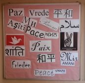 'Peace' written in different languages 