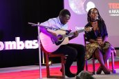 Hezekiah Owuor and Aroha Oyugi with a beautiful musical performance