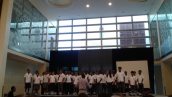 Year 5 students perform "Man in the Mirror" at the opening ceremony