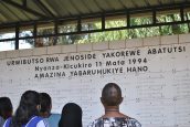 Contemplating the names of the genocide victims