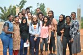 The Rwanda group together!