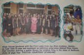 First Lady poses with AKAM Voices First Lady poses with AKAM Voices