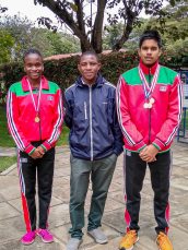 Shekila Athman (far left), Marcelino Ngalioma (middle) and Aheer Chatterjee (far right)