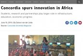 Concordia spurs innovation in Africa Concordia spurs innovation in Africa