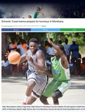 AKA Mombasa's basketball teams are featured in The Standard. AKA Mombasa's basketball teams are featured in The Standard.
