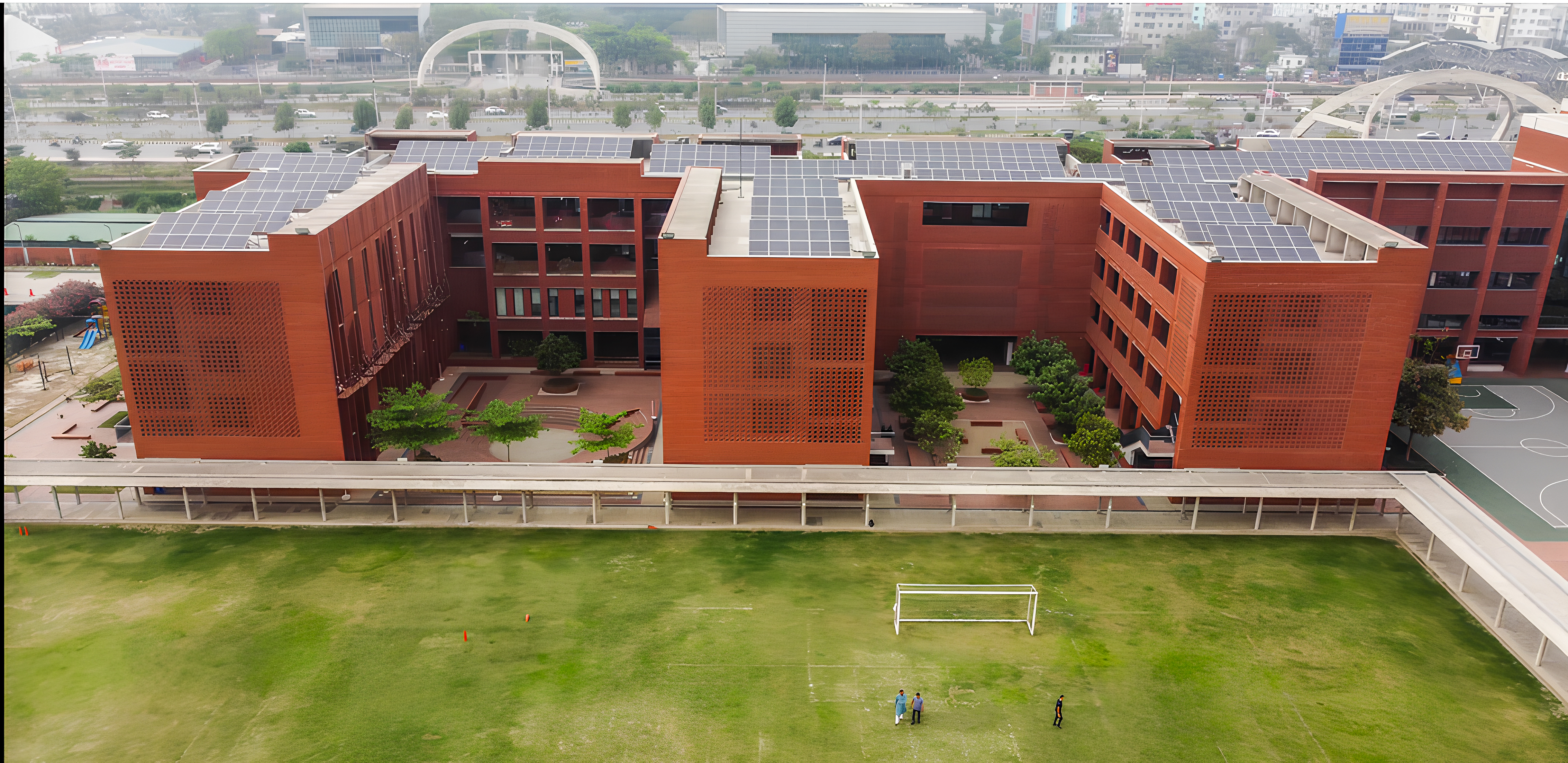 Aga Khan Academy Dhaka's solar panels