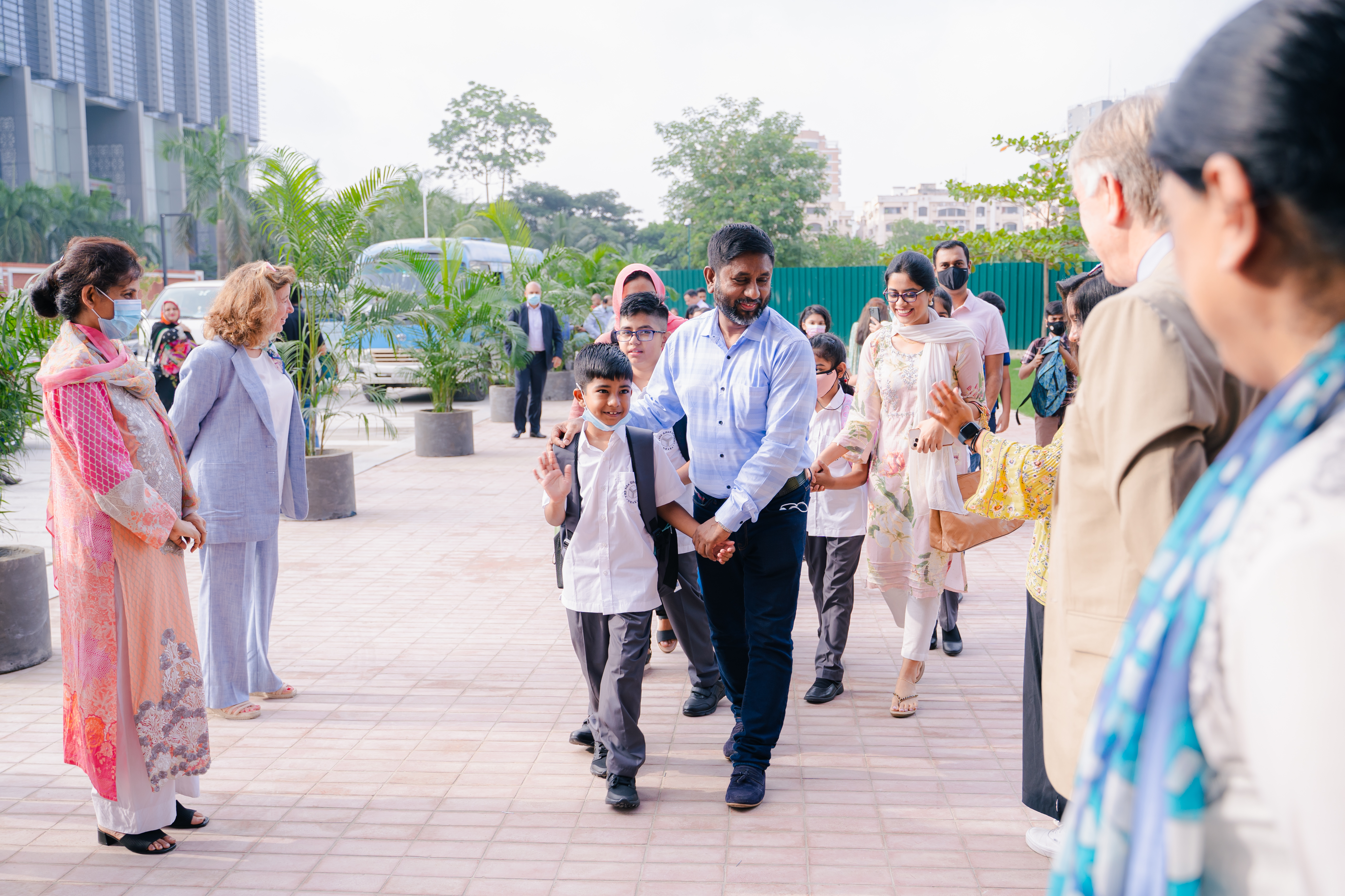 The Aga Khan Academy Dhaka welcomed 575 students to its campus for the first time today.