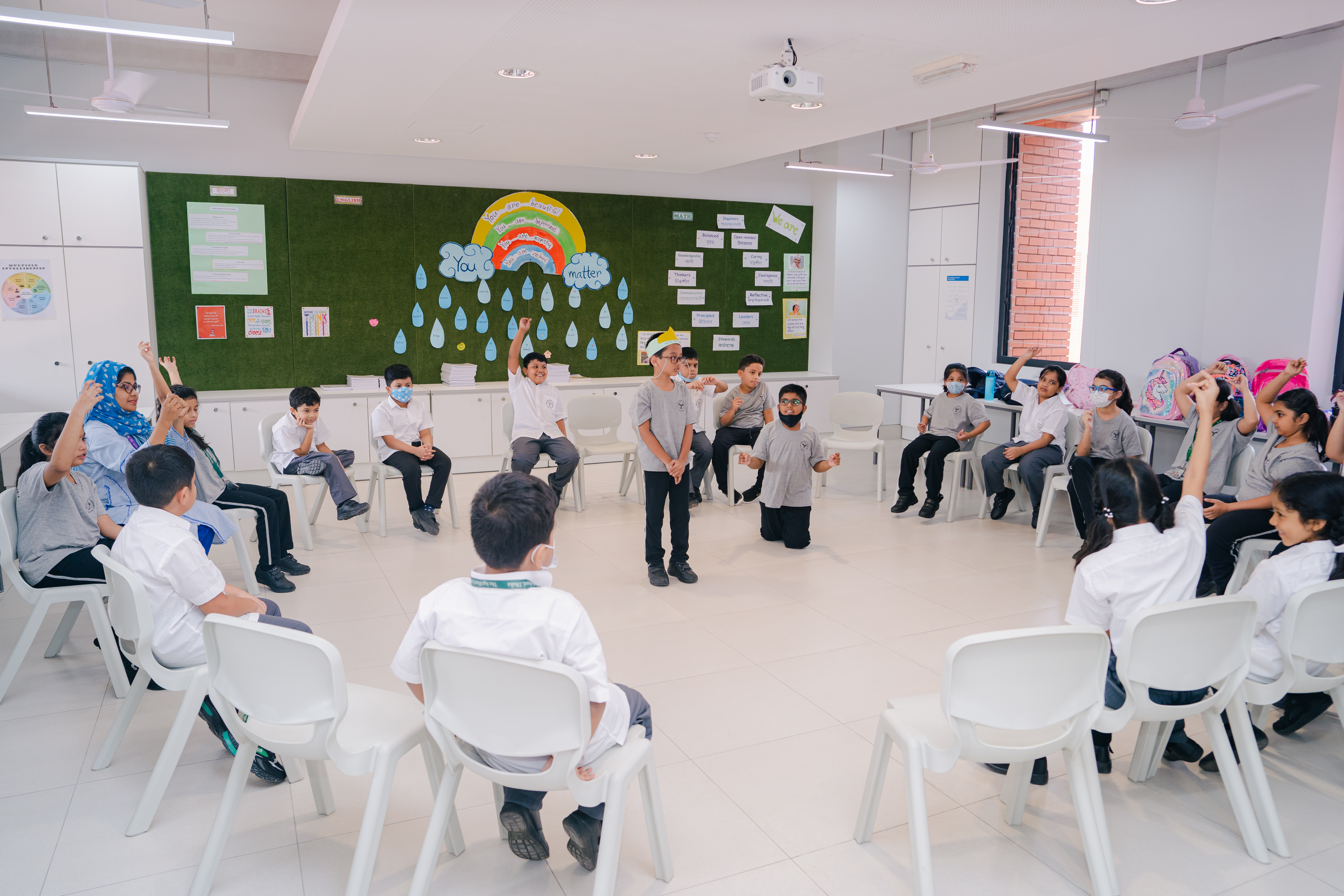 Students spent time with their teachers inside and outside the classroom, touring the campus and preparing for the rest of the academic year.