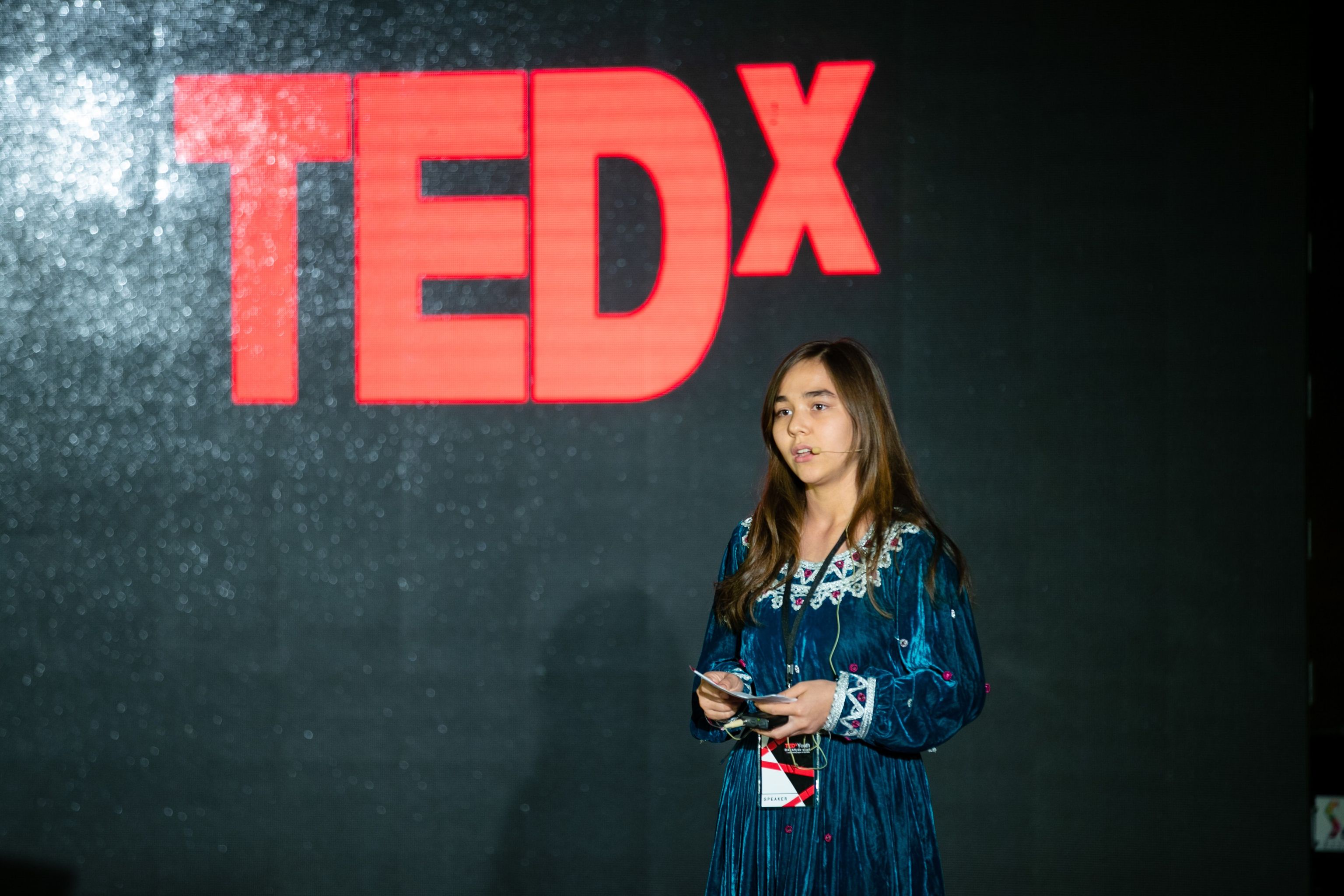 Diana Nazari during her TEDx talk