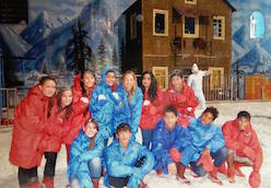 Academy Fellows take Tajik and Afghan students to Snow World