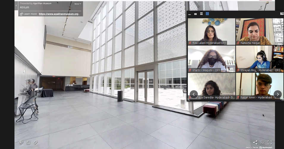 Aga Khan Academies students virtually touring the Aga Khan Museum