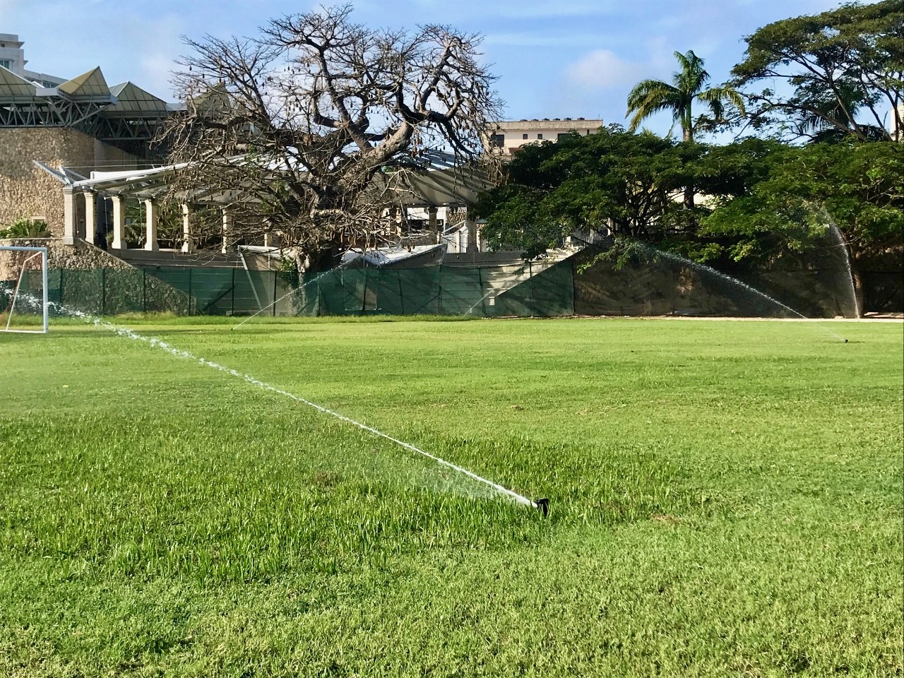 Sprinkler system at AKA Mombasa