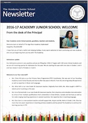 AKA Hyderabad Junior School newsletter August 2016