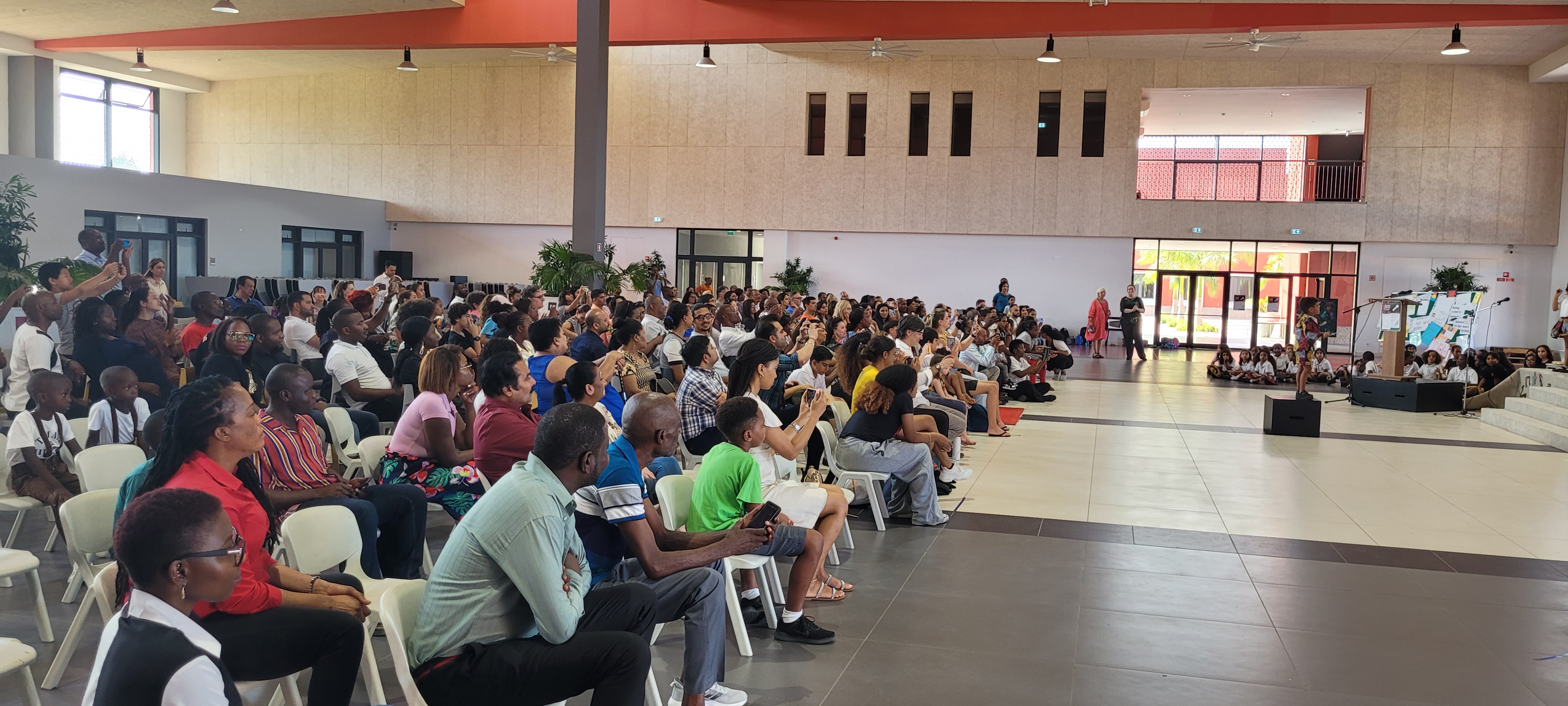 Parents and family members at the concert