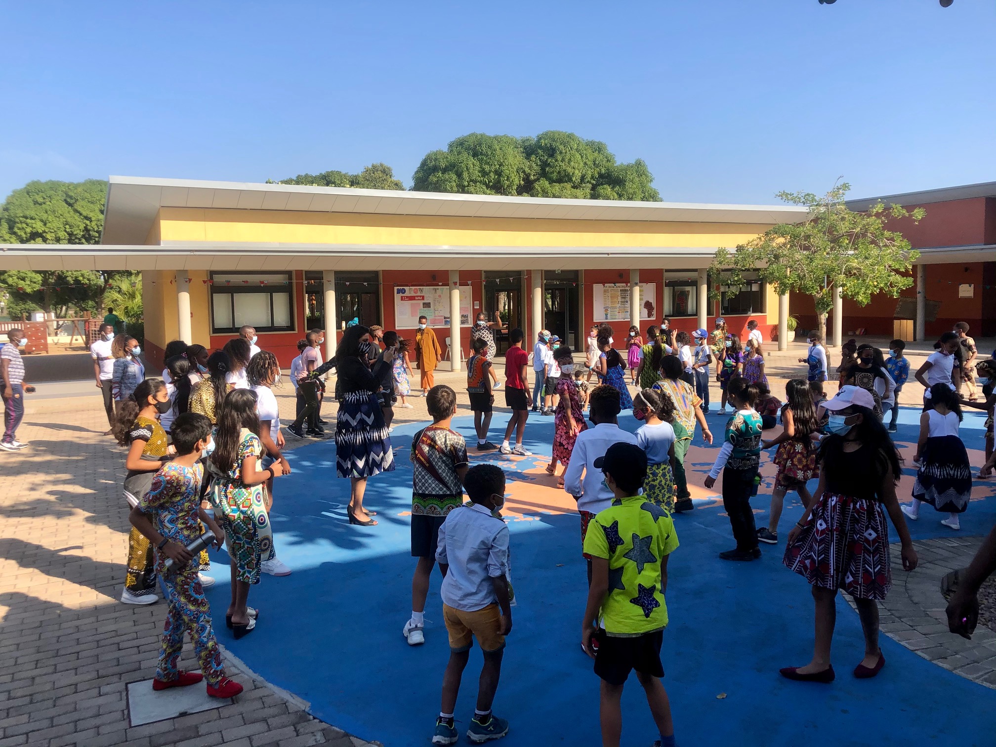 Junior School students during the Africa Day celebration