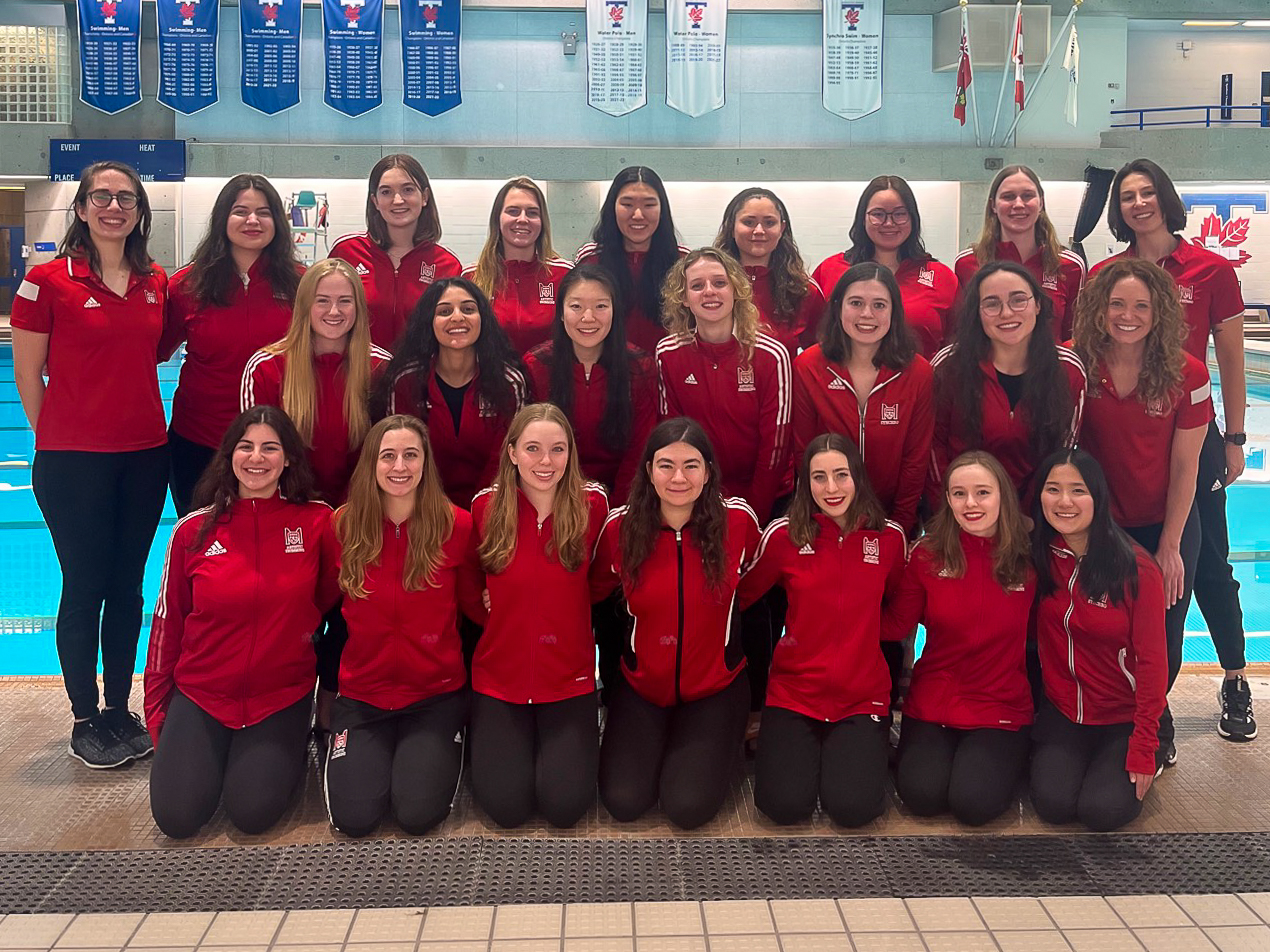 Muskaan Bhaidani swimming team