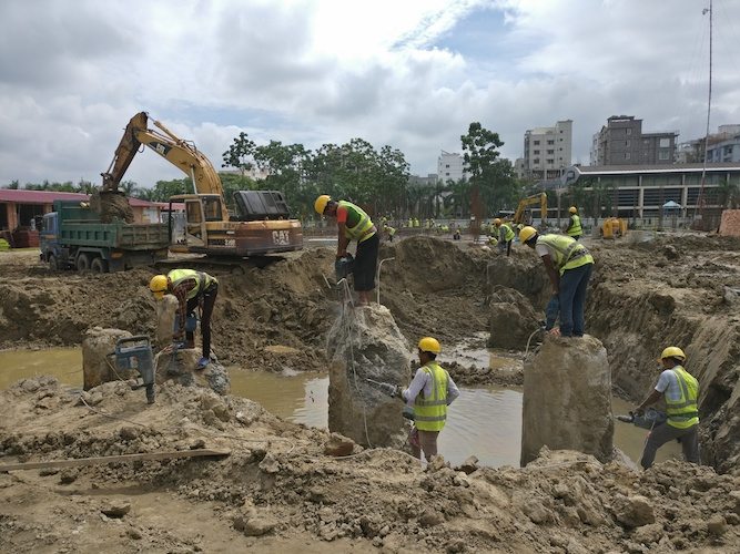 Aga Khan Academy Dhaka construction August 2018