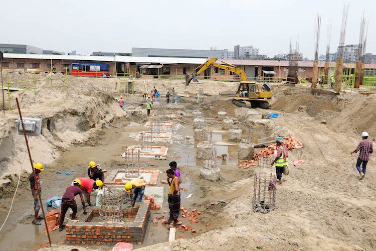 Aga Khan Academy Dhaka construction September 2018