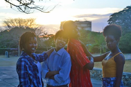 The four lead actors: Wacera, Iman, David and Ciku