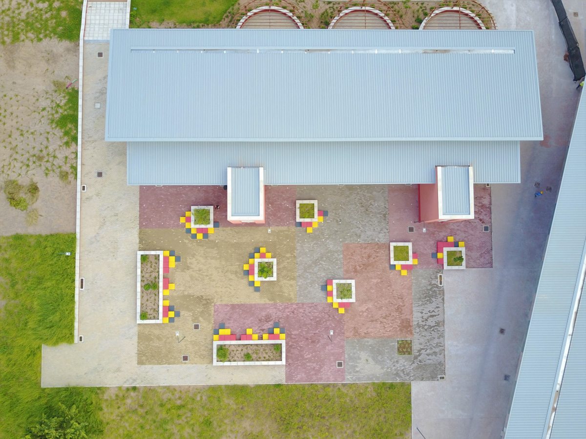 Aerial view of Senior School block