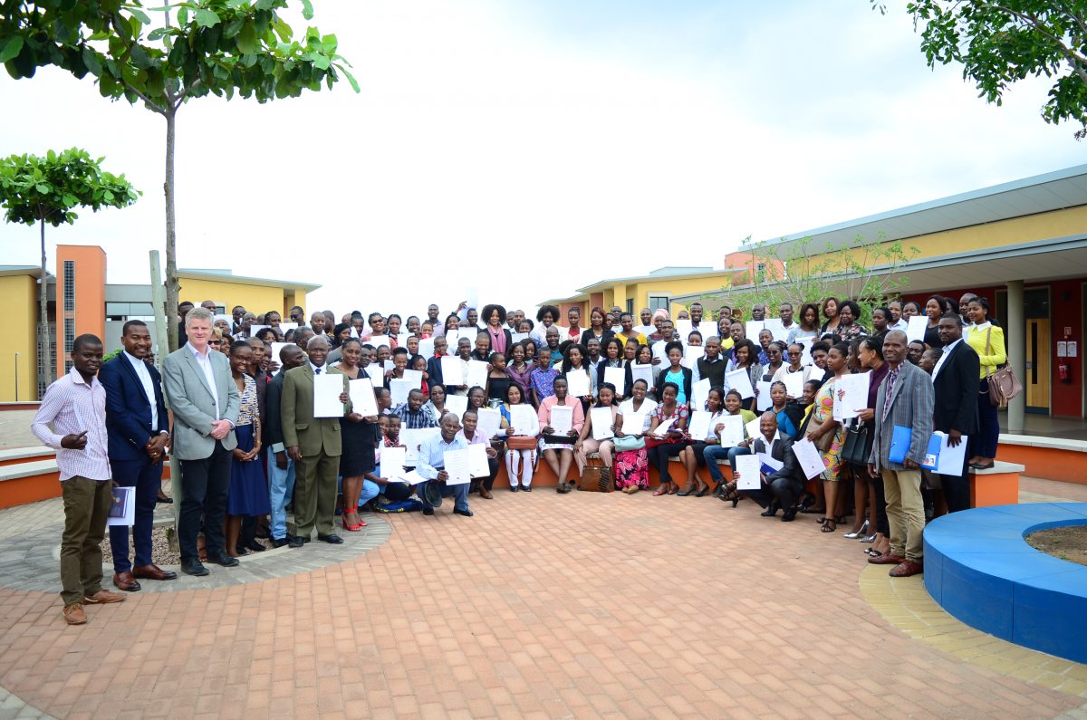 Group photo to mark another year of training through the AKA Maputo PDC