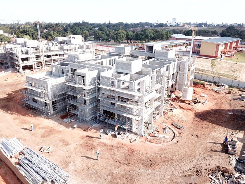 Residence Block under construction