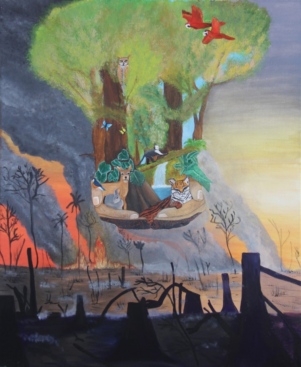 Painting about deforestation