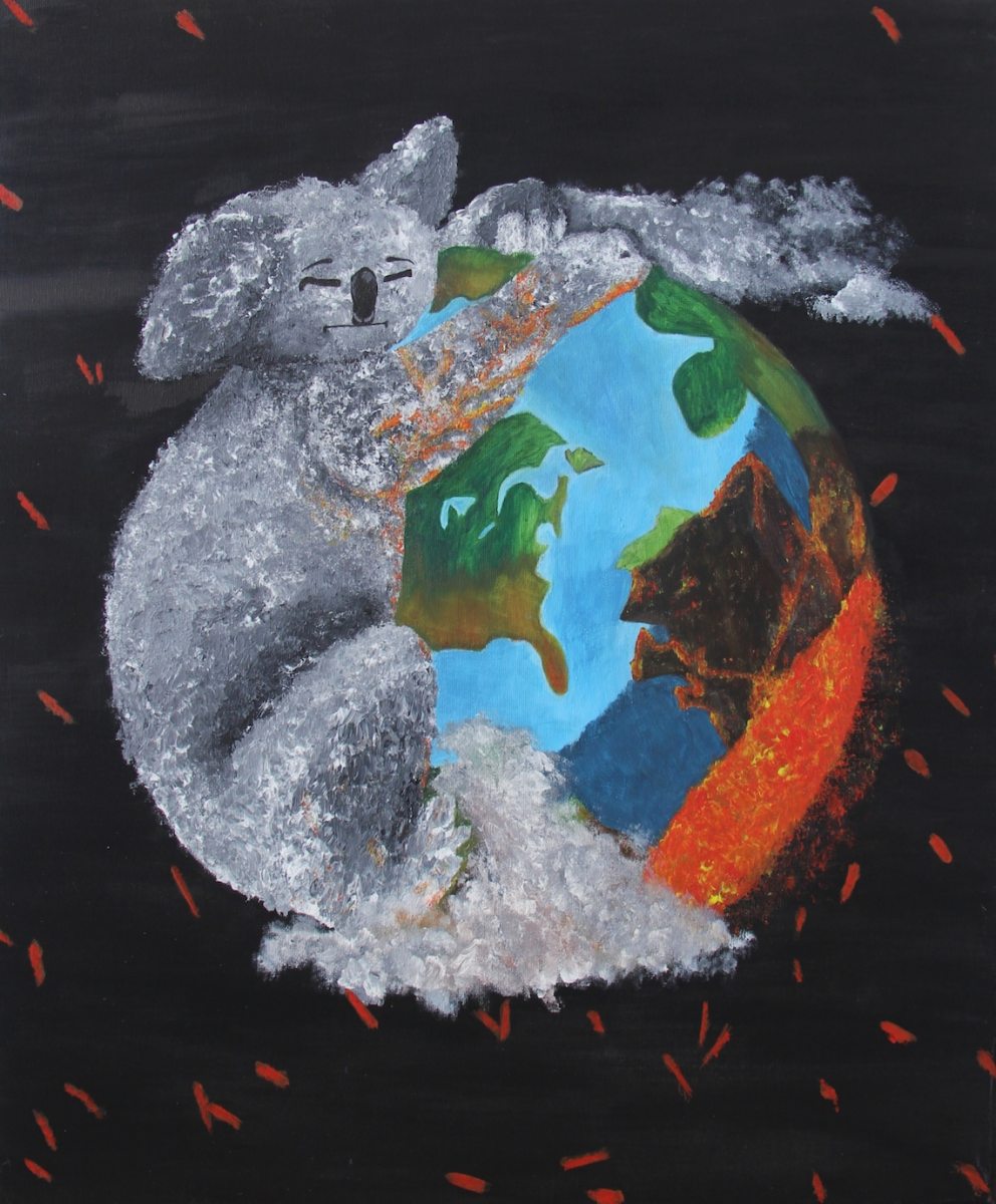 Painting about global warming