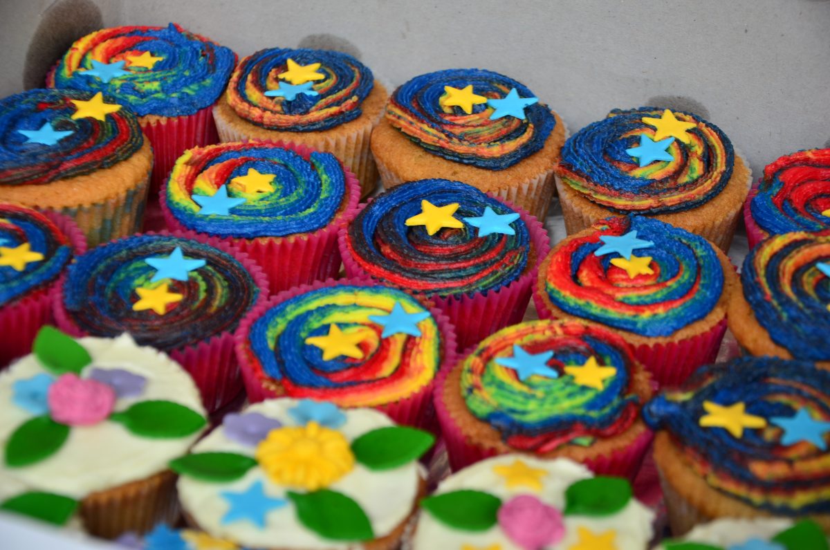 Beautifully decorated cupcakes