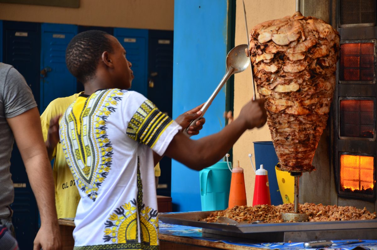 The popular shawarma stand