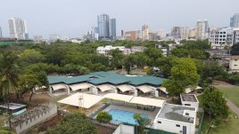 Aerial shot of the Aga Khan Nursery and Primary School, Dar es Salaam