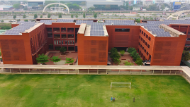 Aerial shot of the solar works at AKA Dhaka
