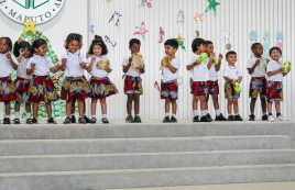 KG students performing during the concert