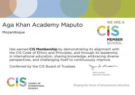 CIS certificate for AKA Maputo