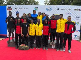 AKA Mombasa students at the swimming competition