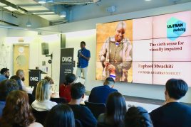 Raphael Mwachiti at Ryerson University Sandbox DMZ Basecamp