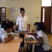 Sarra Sheikh teaching at AKA Mombasa