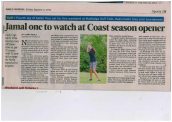 Alyssa Jamal, year 8 student, featured for her golf achievements.