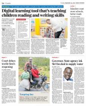 The Daily Nation features a technological initiative led by AKA Mombasa's Professional Development Centre.