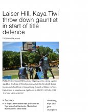 AKA Mombasa's boys' basketball team is featured in the Daily Nation.