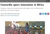 Concordia spurs innovation in Africa