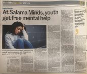 The Daily Nation features Khushbu Kotak (Class of 2021) about her organisation, Salama Minds, which gives the youth free access to mental health care