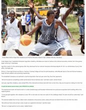 AKA Mombasa's boys' basketball team is featured in Standard Media.