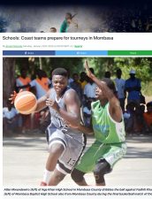 AKA Mombasa's basketball teams are featured in The Standard.